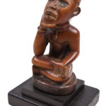 Figure - Wood, Glass - Yombe - Congo
