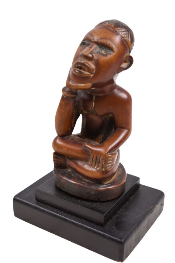 Figure - Wood, Glass - Yombe - Congo