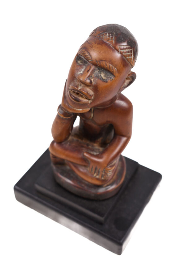 Figure - Wood, Glass - Yombe - Congo