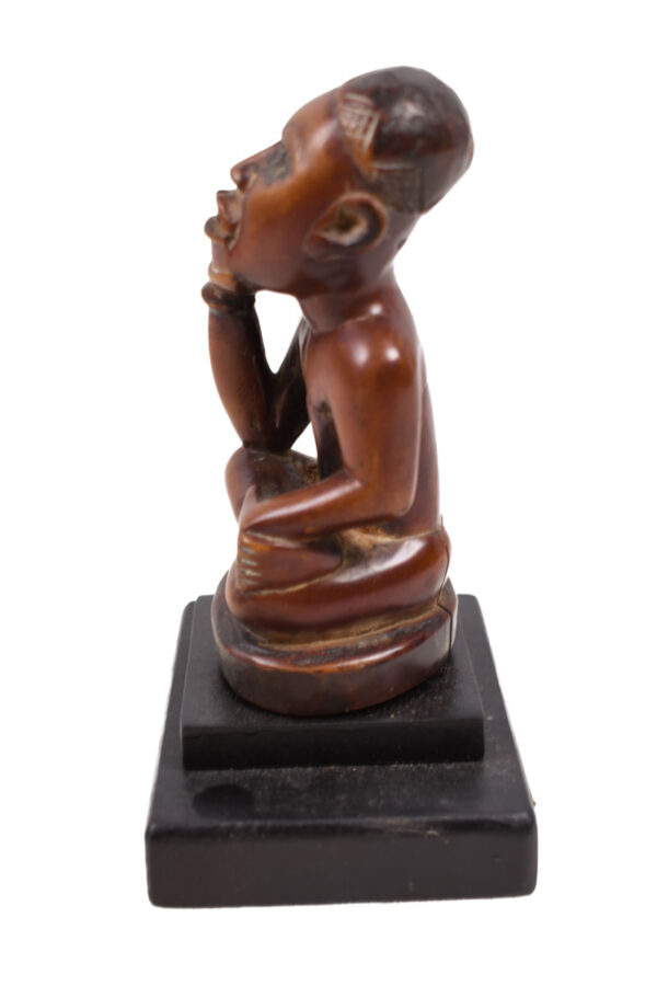 Figure - Wood, Glass - Yombe - Congo