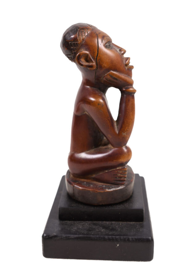Figure - Wood, Glass - Yombe - Congo