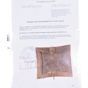 Divination board - Wood - Yoruba - Nigeria - Schädler certificate