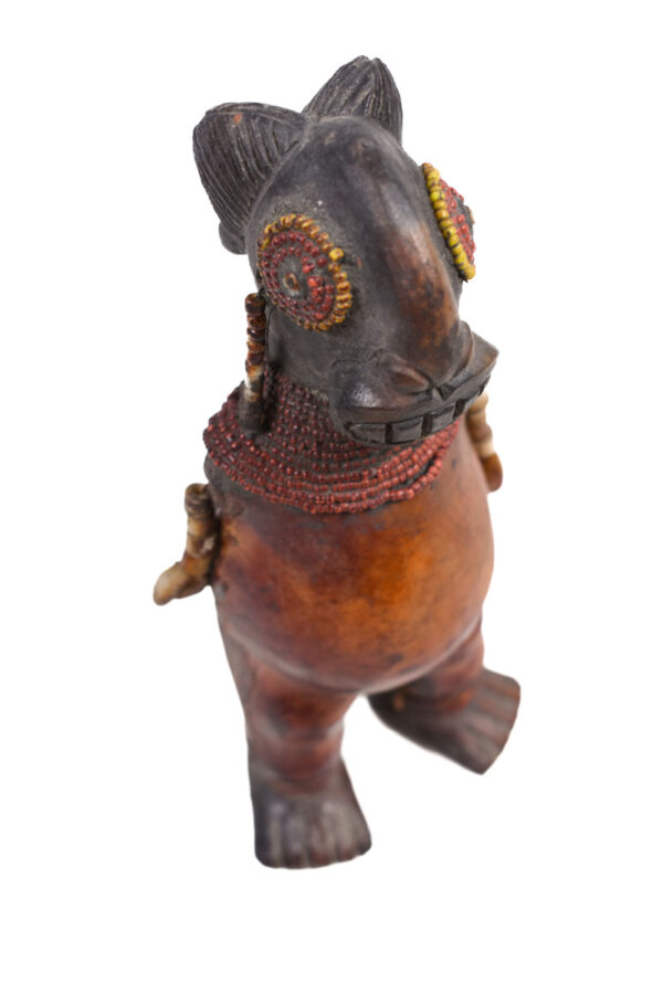 Fertility Doll - Terracotta, Beads, Leather - Chiki chiki - Cameroon
