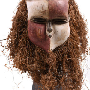 Mask - Wood, Raphia - Aduma - Gabon