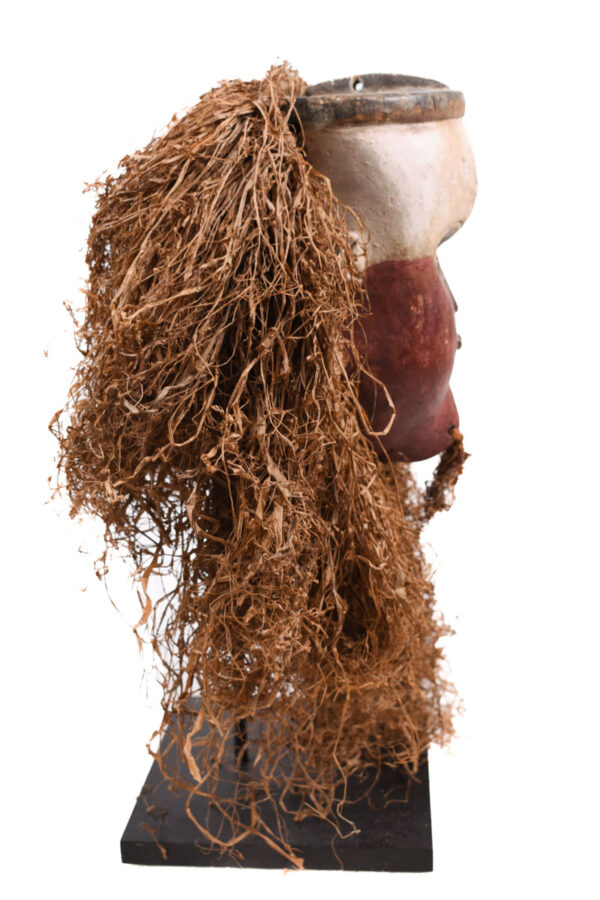 Mask - Wood, Raphia - Aduma - Gabon