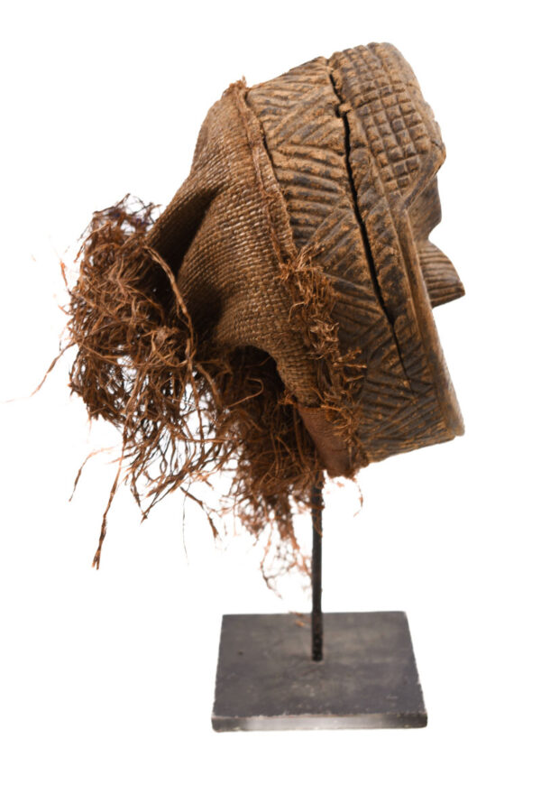 Mask - Raphia, Wood - Tetela - Congo