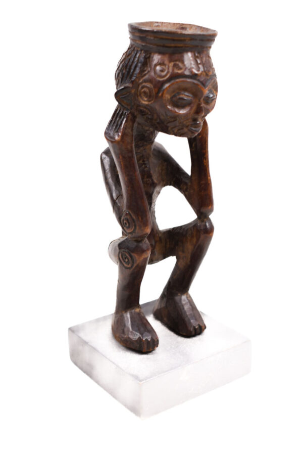Ancestor figure - Wood- Bena Lulua- DR Congo