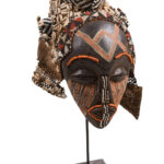 Mask - Beads, Cauris, Plant fibre, Wood - Ngaady A Waash Bushoong - Kuba - Congo