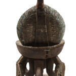 Stool - Copper, Wood - Bakota - Gabon
