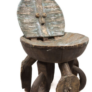 Stool - Copper, Wood - Bakota - Gabon