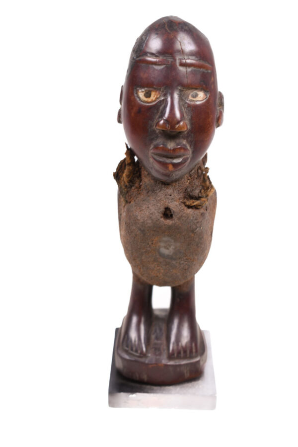 Figure - Wood, Glass - Yombe - Congo