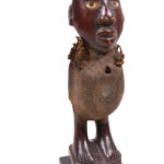 Figure - Wood, Glass - Yombe - Congo