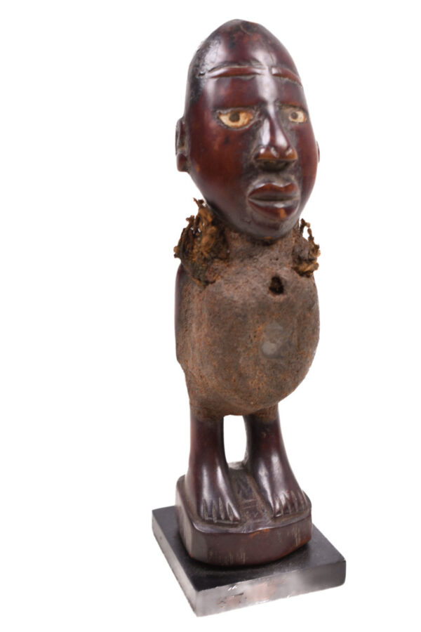 Figure - Wood, Glass - Yombe - Congo