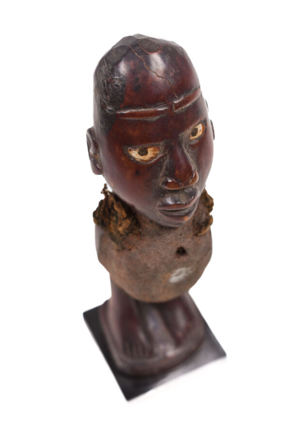 Figure - Wood, Glass - Yombe - Congo