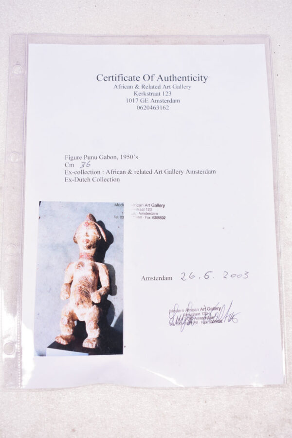 Ancestor Figure - Wood - Punu - Gabon