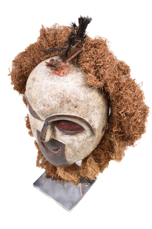 Mask - Wood, Raphia - Galoa - Gabon