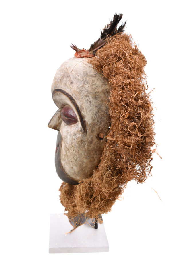 Mask - Wood, Raphia - Galoa - Gabon