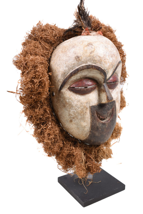 Mask - Wood, Raphia - Galoa - Gabon