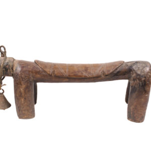 Horse Figure / Stool - Wood, Metal - Syon - Senufo - Ivory Coast