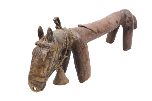 Horse Figure / Stool - Wood, Metal - Syon - Senufo - Ivory Coast