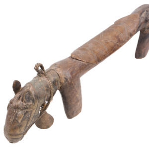Horse Figure / Stool - Wood, Metal - Syon - Senufo - Ivory Coast