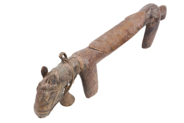 Horse Figure / Stool - Wood, Metal - Syon - Senufo - Ivory Coast