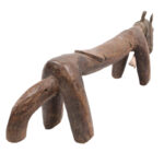 Horse Figure / Stool - Wood, Metal - Syon - Senufo - Ivory Coast