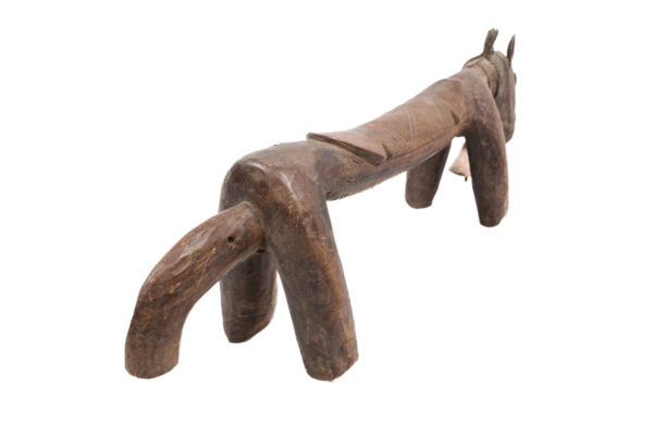 Horse Figure / Stool - Wood, Metal - Syon - Senufo - Ivory Coast