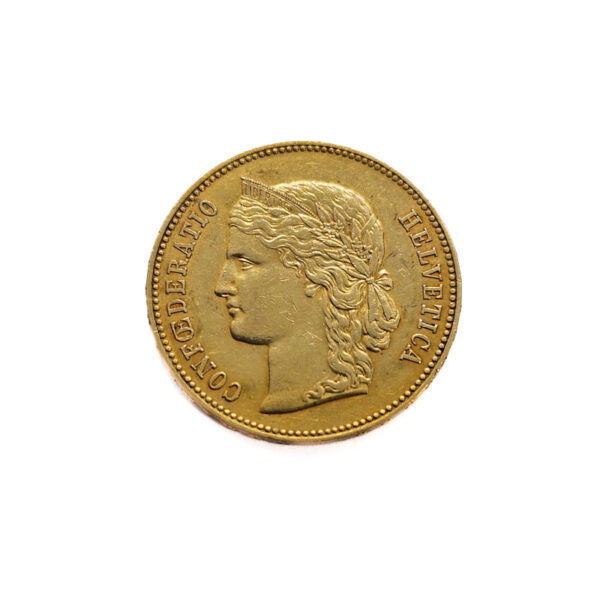 Switzerland 20 Francs 1894 Helvetica