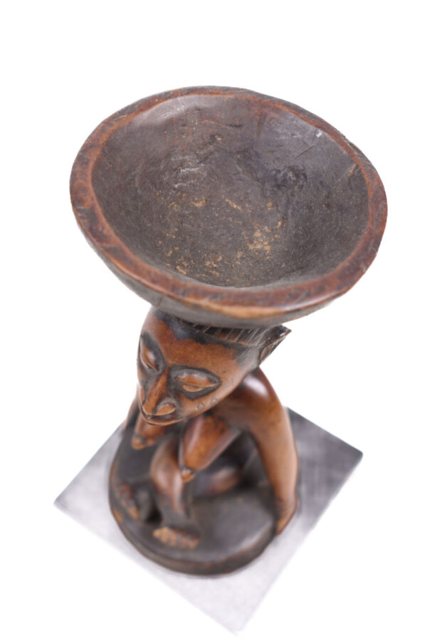 Divination bowl figure - Wood - Yoruba - Nigeria