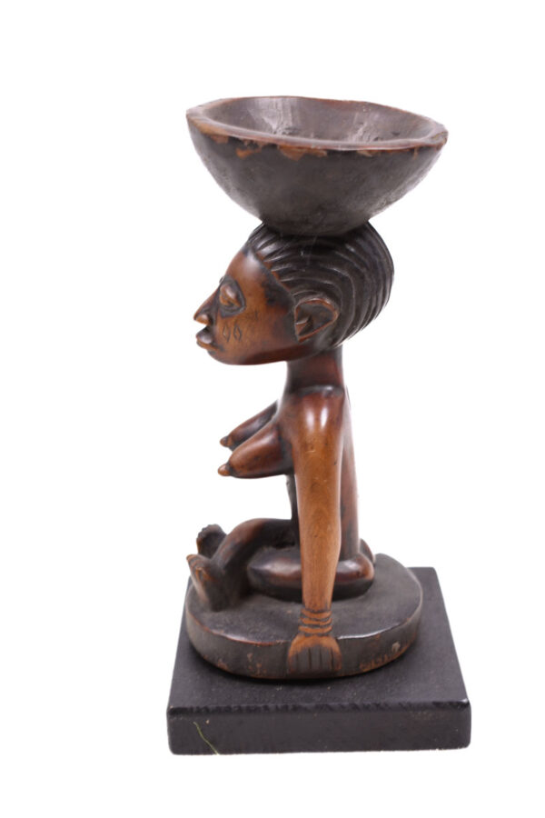 Divination bowl figure - Wood - Yoruba - Nigeria