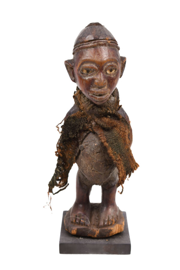 Fetish figure - Wood, Glass - Yombe - Congo