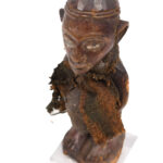 Fetish figure - Wood, Glass - Yombe - Congo