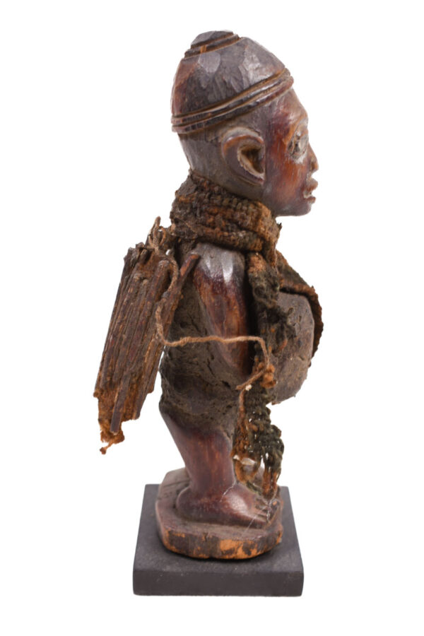 Fetish figure - Wood, Glass - Yombe - Congo