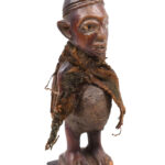 Fetish figure - Wood, Glass - Yombe - Congo