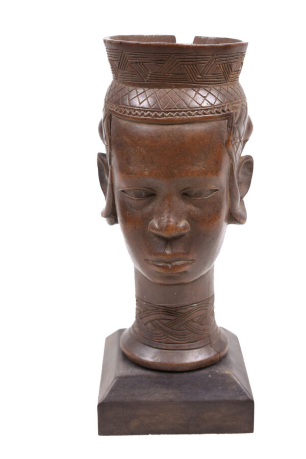 Anthropomorphic Cup - Wood - Kuba - Congo