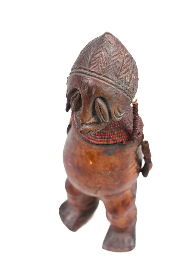 Fertility Doll - Terracotta, Beads, Leather - Chiki chiki - Cameroon