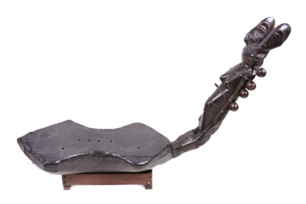 Harp - Wood, Leather - Mangebetu - DR Congo