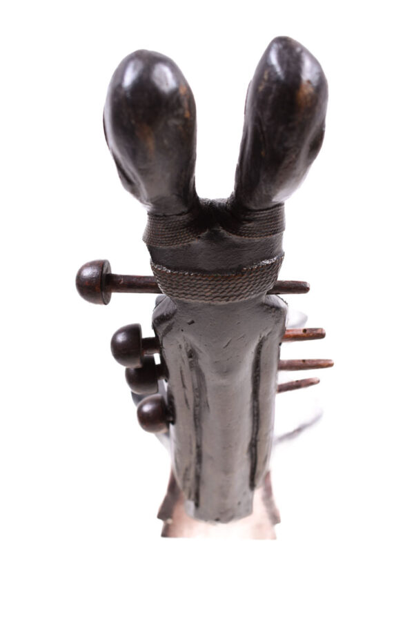 Harp - Wood, Leather - Mangebetu - DR Congo