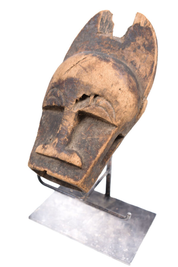 Buffalo mask - Wood - Baule - Ivory Coast