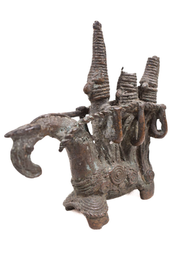 Horse rider figure - Bronze- Sao / Kotoko - Chad