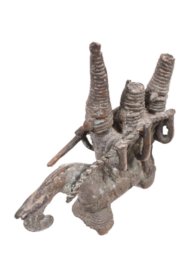 Horse rider figure - Bronze- Sao / Kotoko - Chad