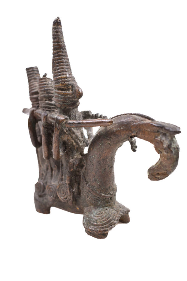 Horse rider figure - Bronze- Sao / Kotoko - Chad