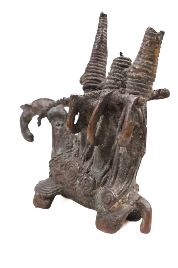 Horse rider figure - Bronze- Sao / Kotoko - Chad