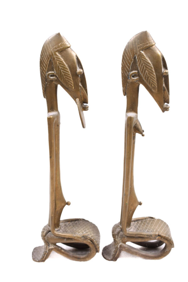 Ancestor couple - Metal - Brass - Dogon - Mali