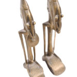 Ancestor couple - Metal - Brass - Dogon - Mali
