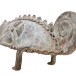 Chameleon Figure - Bronze - Bobo - Burkina Faso