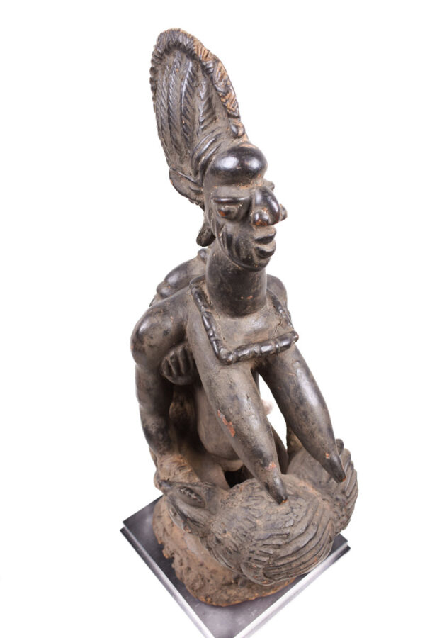 Maternity figure - Wood - Yoruba - Nigeria