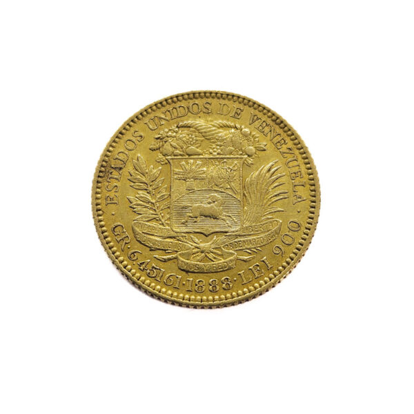 Venezuela 20 Bolivares 1888 Bolivar