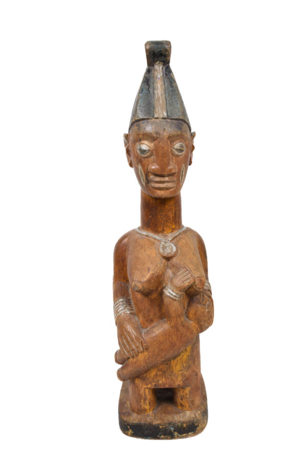Maternity figure - Wood - Yoruba - Nigeria